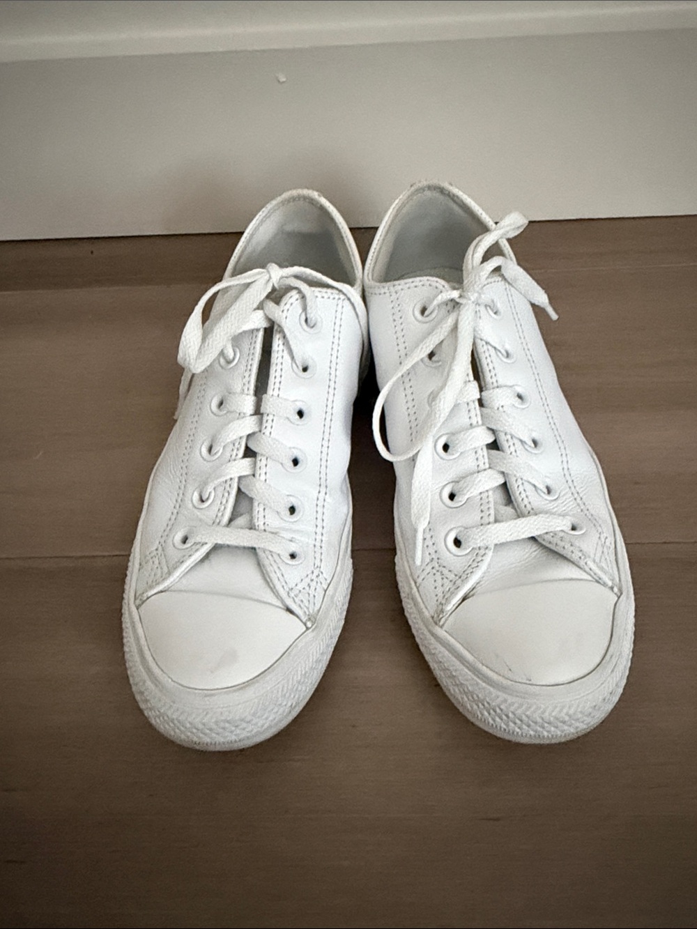 Converse White Leather Sneakers
